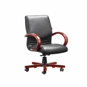 Executive Medium Back Synchronism Genuine Leather