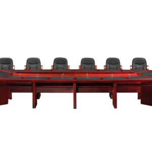 Executive Boardroom Table with Leather Inlay - 12-14 Seater