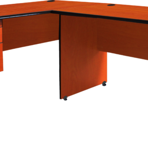 L-Shape Desk With Two Draw Fit In Pedestal