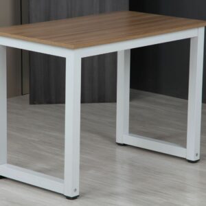 Square Grey Oak Desk