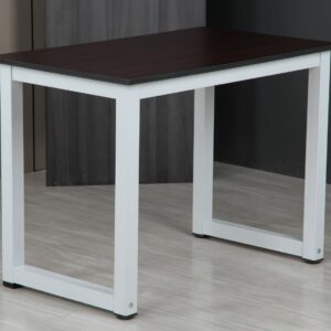 Square Dark Grey Oak Desk