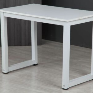 Desk with white 50mm metal legs
