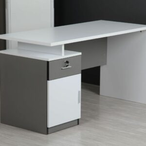Two Tone Grey with White Desk