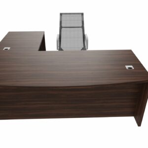 Bowfront executive panel desk