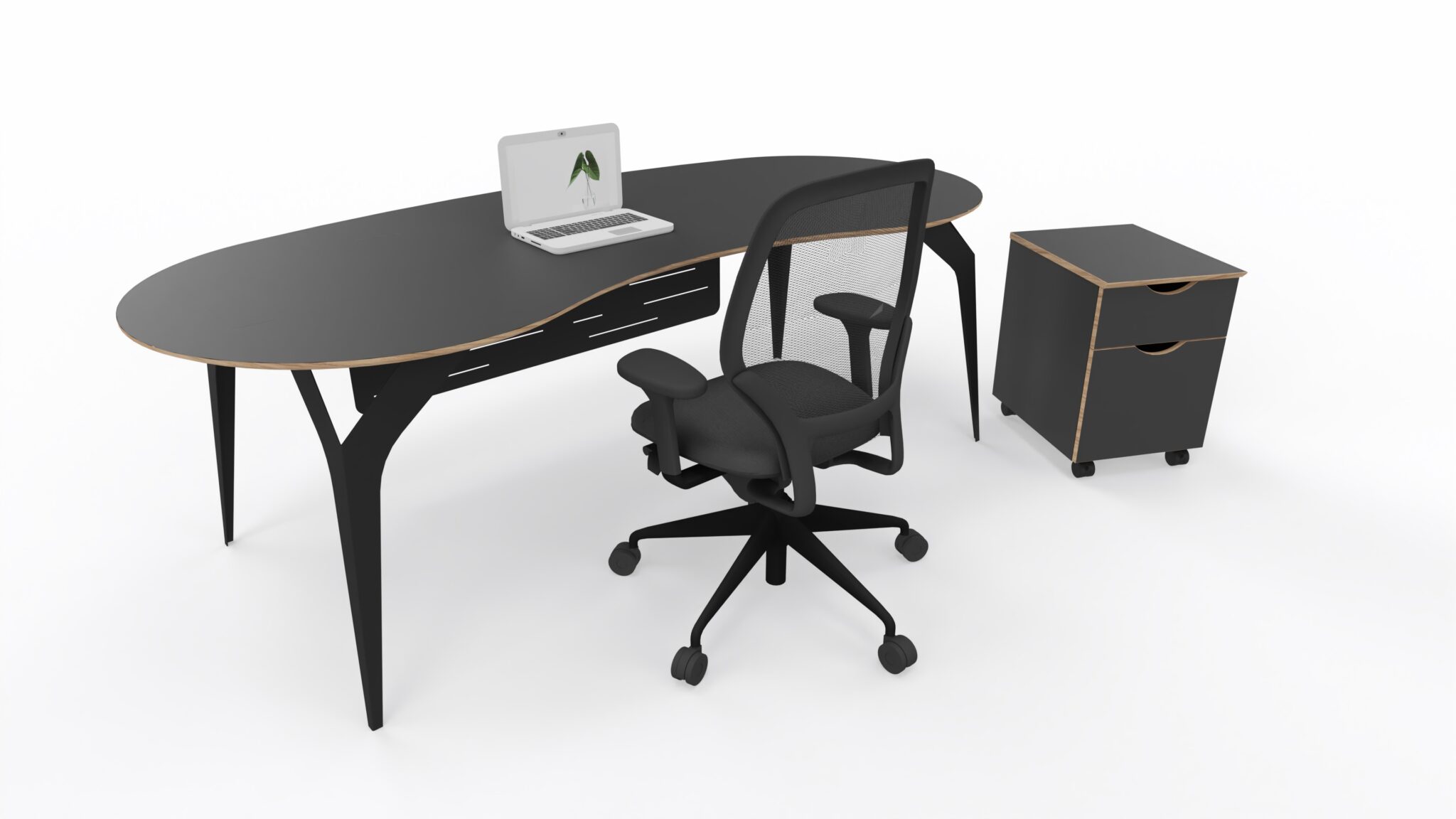 Mobile Desk Shell Shell Side Storage & Mobile Ped – Cyncon – Office Furniture